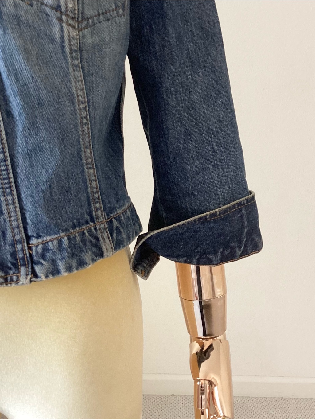 Dolce & Gabbana Blue Denim Crop Jacket S 6/42 — image 5 of 8